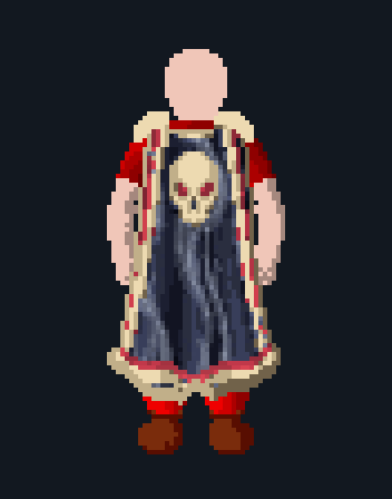 Slayer cape on a female player, back view